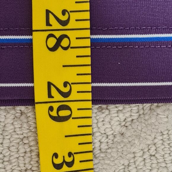 Callaway Golf Polo Shirt Performance Men's MEDIUM Opti-Dri Purple Striped - Picture 9 of 9